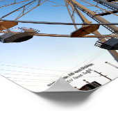 Giant Ferris-wielstatus fair carnival foto Poster (Hoek)