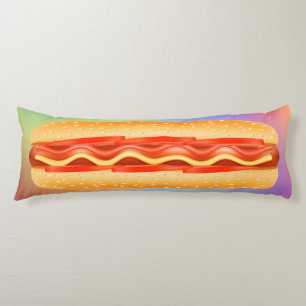 Giant Funny Hot Dog Pillow Lichaamskussen
