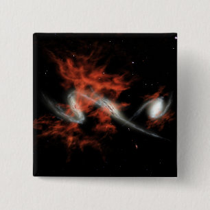 Giant galactic blobbes vierkante button 5,1 cm