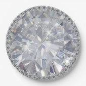 Giant Gemstone Diamond Jewel Solitaire Papieren Bordje (Voorkant)