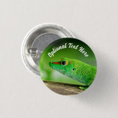 Giant Green Day Gecko - Phelsuma grandis Ronde Button 3,2 Cm (Voorkant /achterkant)