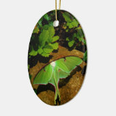 Giant Green Luna moth Keramisch Ornament (Links)