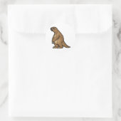 Giant Ground Sloth Ronde Sticker (Tas)