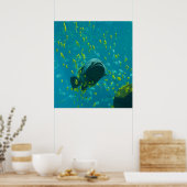 Giant Grouper Epinephelus Lanceolatus Poster (Keuken)
