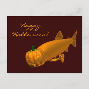 Giant Halloween Trout Briefkaart