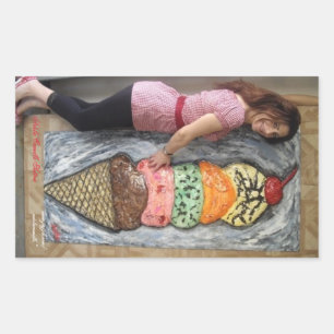 GIANT ICE CREAM CONE MET ARTIST STICKER