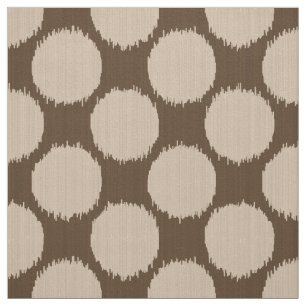Giant Ikat-Stippen, beige en donkere taupettan Stof