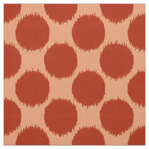 Giant Ikat-Stippen, mandarijnenoranje en licht sin Stof