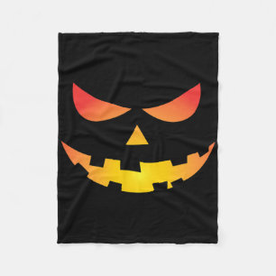 Giant Jack O' Lantern Face Halloween Pumpkin Fun Fleece Deken