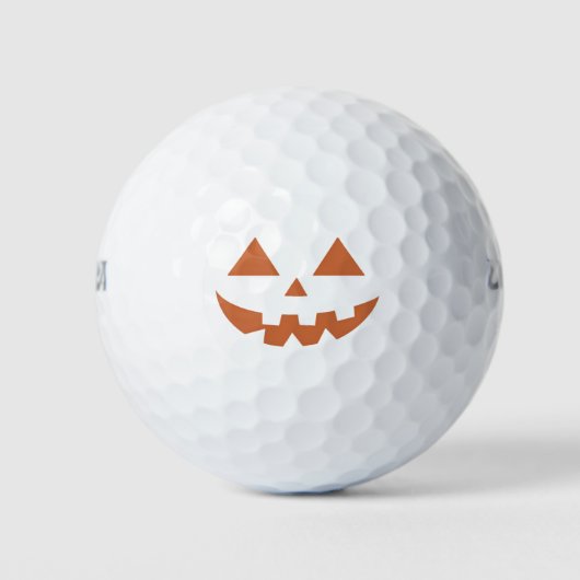 Giant Jack O' Lantern Face Halloween Pumpkin Golfballen (Voorkant)