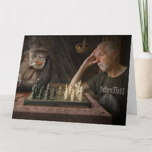 GIANT JUMBO BIRTHDAY CHIMPANZEE WENSKAART KAART