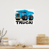 Giant Kinder Custom Construction Dumper Truck Post Poster (Keuken)