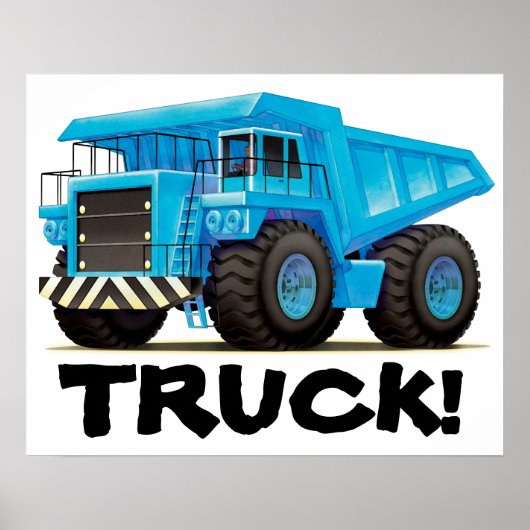 Giant Kinder Custom Construction Dumper Truck Post Poster (Voorkant)