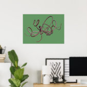 Giant Kraken Poster (Thuiskantoor)