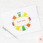 Giant lollipop snoep Buffet label (Envelop)