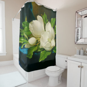 Giant Magnolias Martin Johnson Heade Fine Art Douchegordijn
