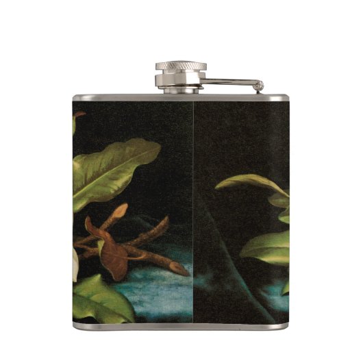 Giant Magnolias op een blauwe vlinderkast van MJ H Heupfles (Achterkant)