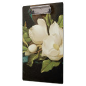 Giant Magnolias op een blauwe vlinderkast van MJ H Klembord (Links)