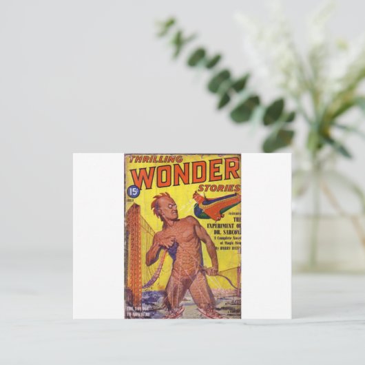 Giant Man Dingen van het Zee Briefkaart (Staand voorkant)