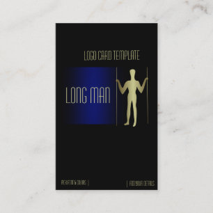 Giant Man Simple Gold Logo Visitekaartje