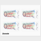 Giant Megillah Scroll Purim Rechthoekige Sticker (Vel)