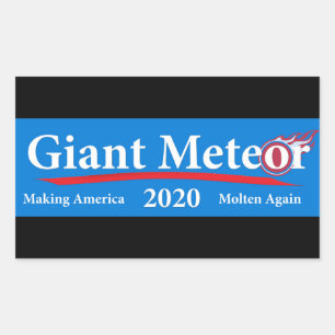 Giant Meteor 2020 Making America Weten Opnieuw Rechthoekige Sticker