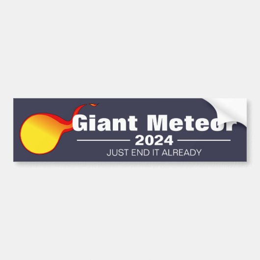 Giant Meteor 2024 Bumpersticker (Voorkant)