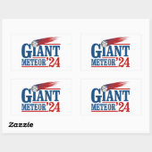 Giant Meteor 2024 Rechthoekige Sticker (Vel)