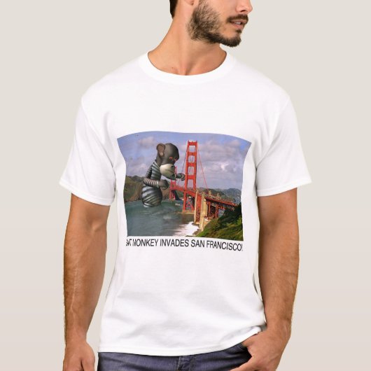 Giant Monkey Invades San Francisco (T-shirt) T-shirt (Voorkant)