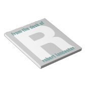 Giant Monogram Initiaal van het bureau van het Not Notitieblok (Schuin)