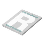 Giant Monogram Initiaal van het bureau van het Not Notitieblok (Gedraaid)