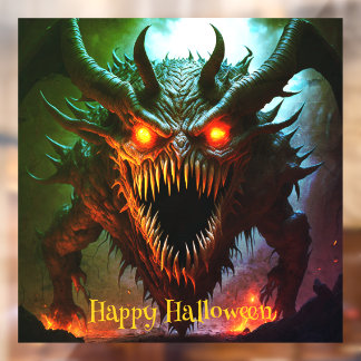 Giant Monster Halloween venster Cling Raamsticker