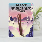 Giant Mountains Poland reisposter. (Staand voorkant)