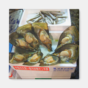 Giant Mussels Tsukiji Fish Market, Tokyo, Japan Magneet