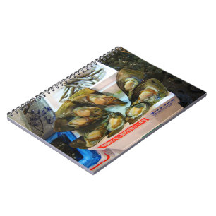 Giant Mussels Tsukiji Fish Market, Tokyo, Japan Notitieboek