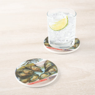 Giant Mussels Tsukiji Fish Market, Tokyo, Japan Zandsteen Onderzetter