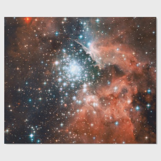Giant Nebula Star Cluster Space Natuur Cadeaupapier (Vlak)
