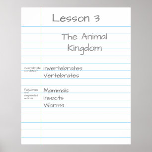 Giant Note Paper Gepersonaliseerd Visual Aid Schoo Poster