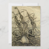 Giant Octopus 1801 Etching Bedankkaart (Voorkant)