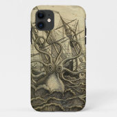 Giant Octopus 1801 Etching Case-Mate iPhone Case (Achterkant)