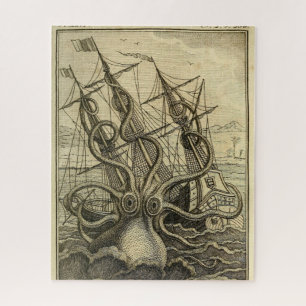 Giant Octopus 1801 Etching Legpuzzel