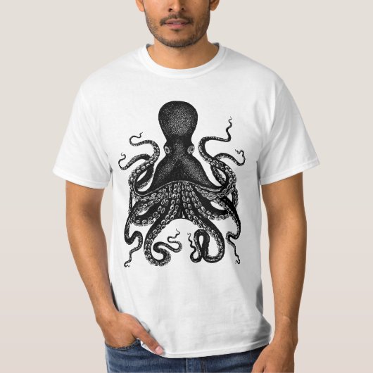Giant Octopus - 20.000 collega's Kraken Tshirts (Voorkant)