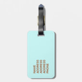 Giant Octopus Bagagelabel (Achterkant verticaal)