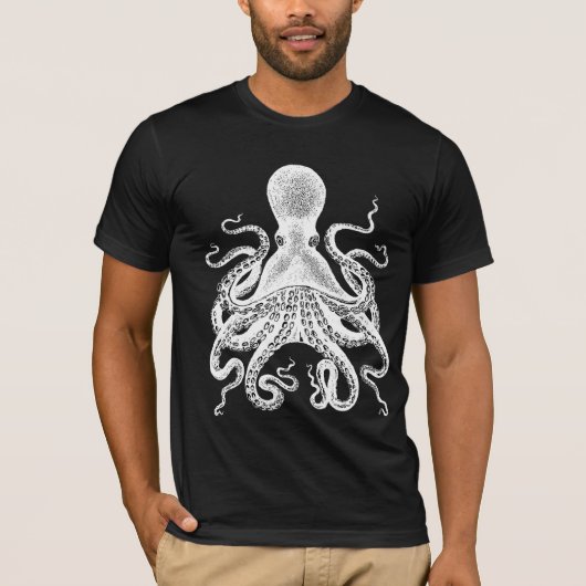 Giant Octopus - Kraken! Cthulu! T-shirt (Voorkant)