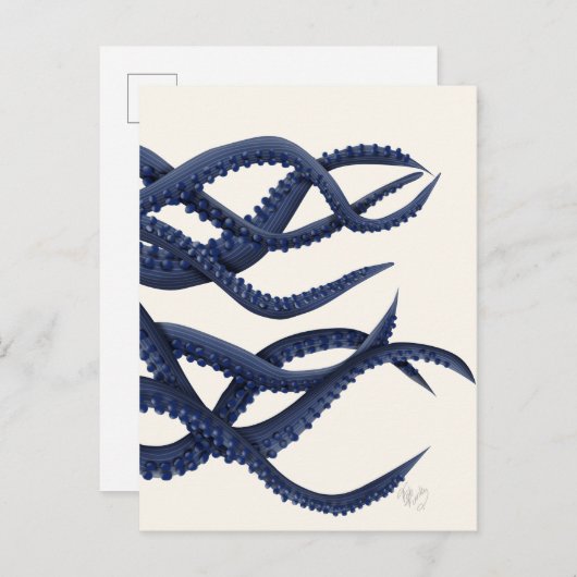 Giant Octopus Tentacles Briefkaart (Voorkant / Achterkant)