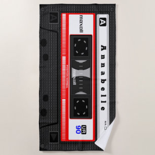 Giant Old School Cassette personaliseren Strandlaken