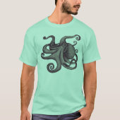 Giant Pacific Octopus Ink Sketch T-shirt (Voorkant)