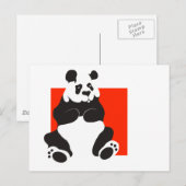 Giant Panda Briefkaart (Voorkant / Achterkant)