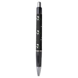 Giant Panda Eats Bamboo Black Pen