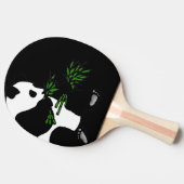 Giant Panda Eats Bamboo Black Tafeltennisbatje (Zijkant)